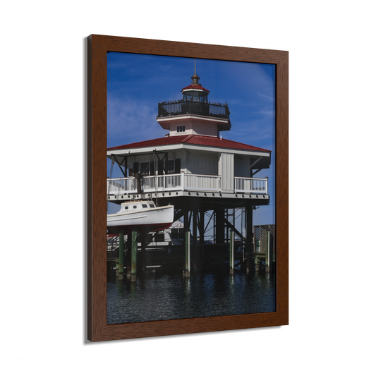 The Choptank River Lighthouse 2 Wood Framed Print