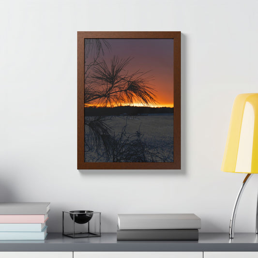 Ember Evening Wood Framed Print