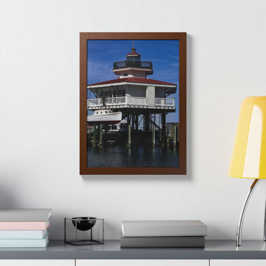 The Choptank River Lighthouse 2 Wood Framed Print