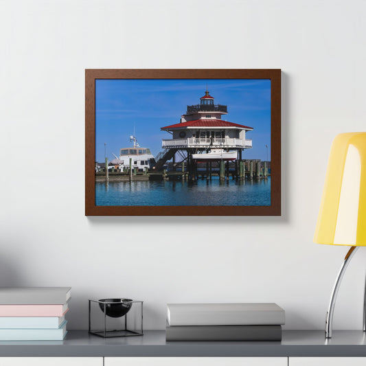 The Choptank River Lighthouse Wood Framed Print