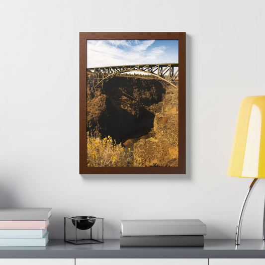 Crooked River Bridge Wood Framed Print