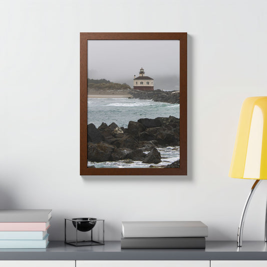 Sentinel In The Gray Wood Framed Print