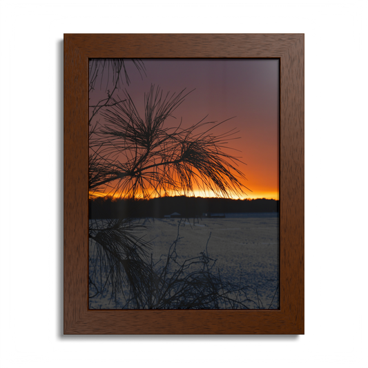 Ember Evening Wood Framed Print