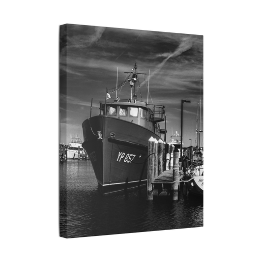 Monochrome Marina | Canvas