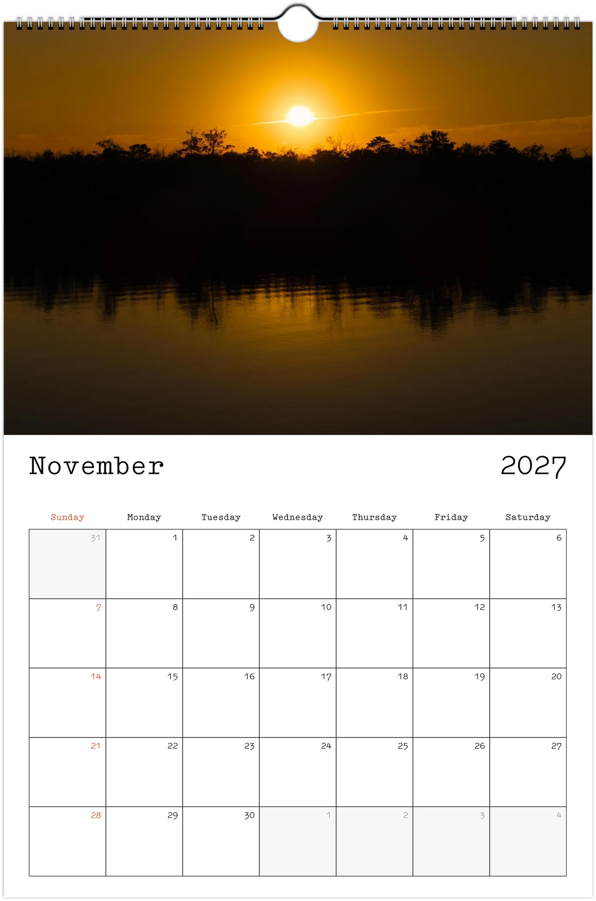 Eastern Shore 2027 Calendar