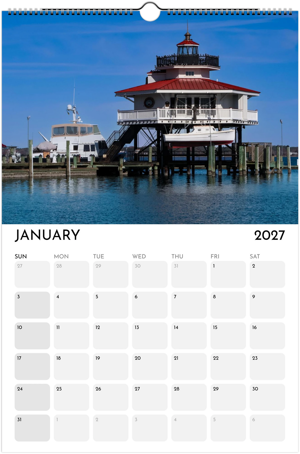 Eastern Shore 2027 Calendar