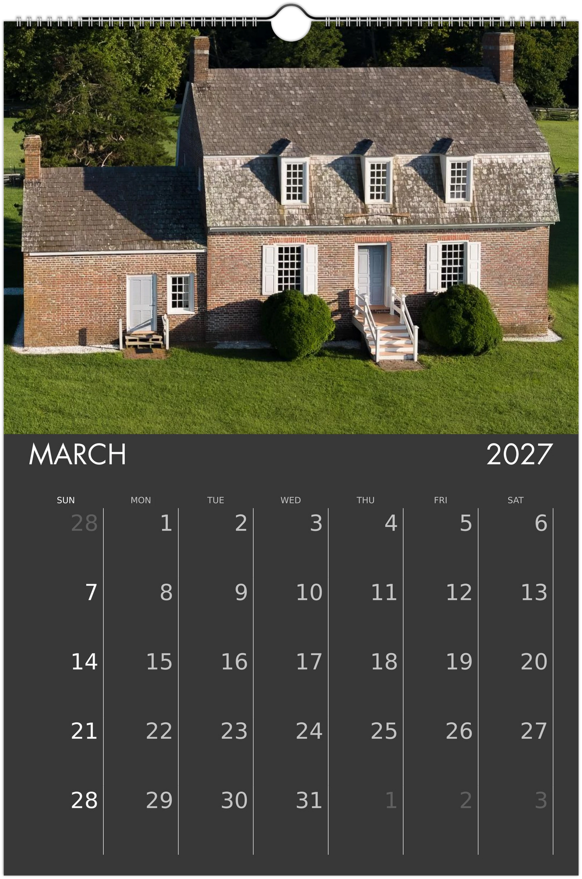Eastern Shore 2027 Calendar
