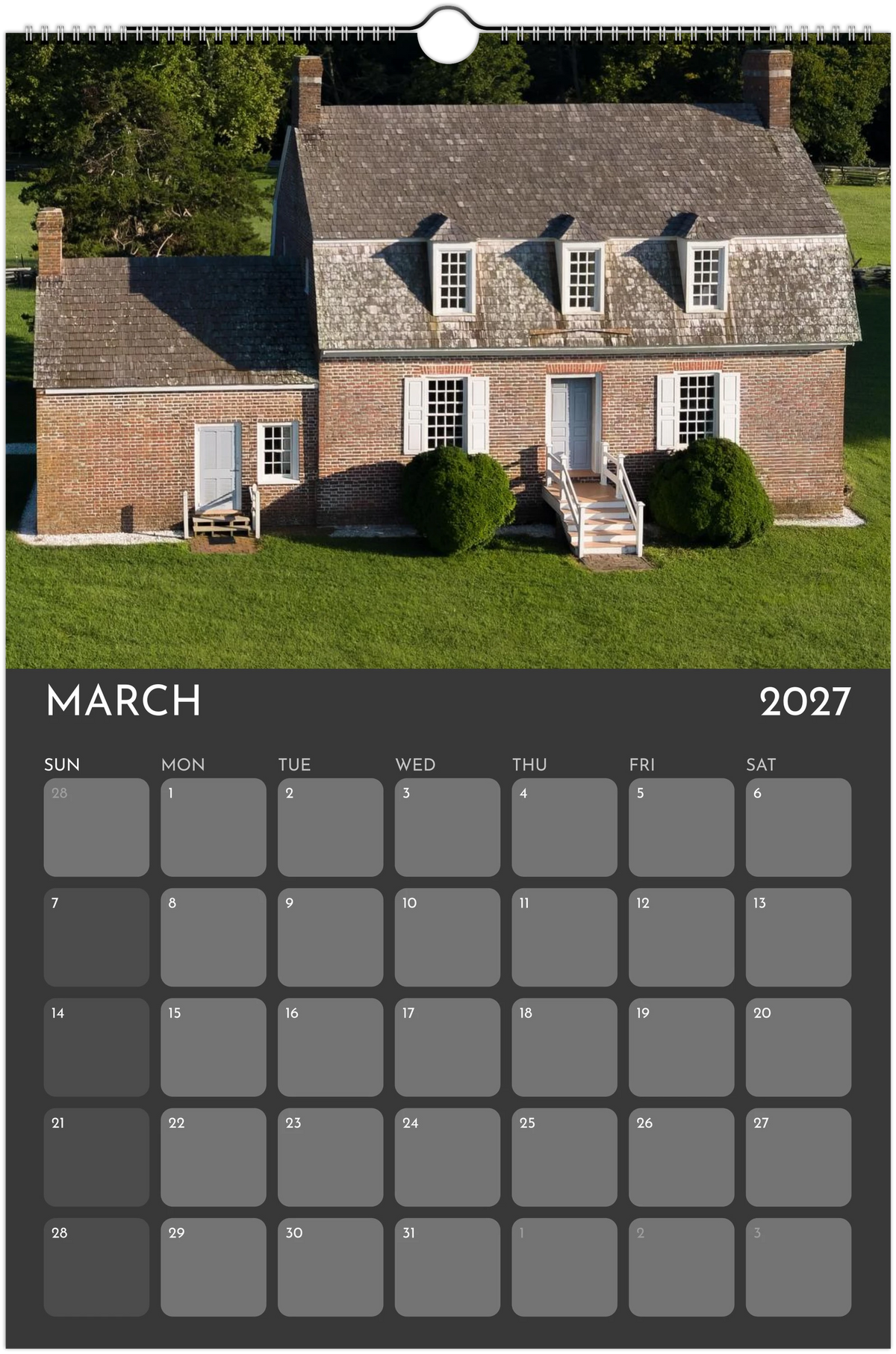 Eastern Shore 2027 Calendar