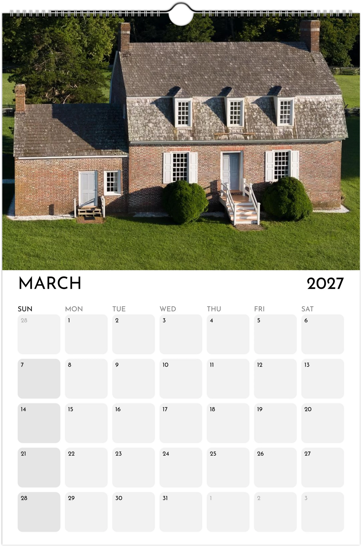 Eastern Shore 2027 Calendar