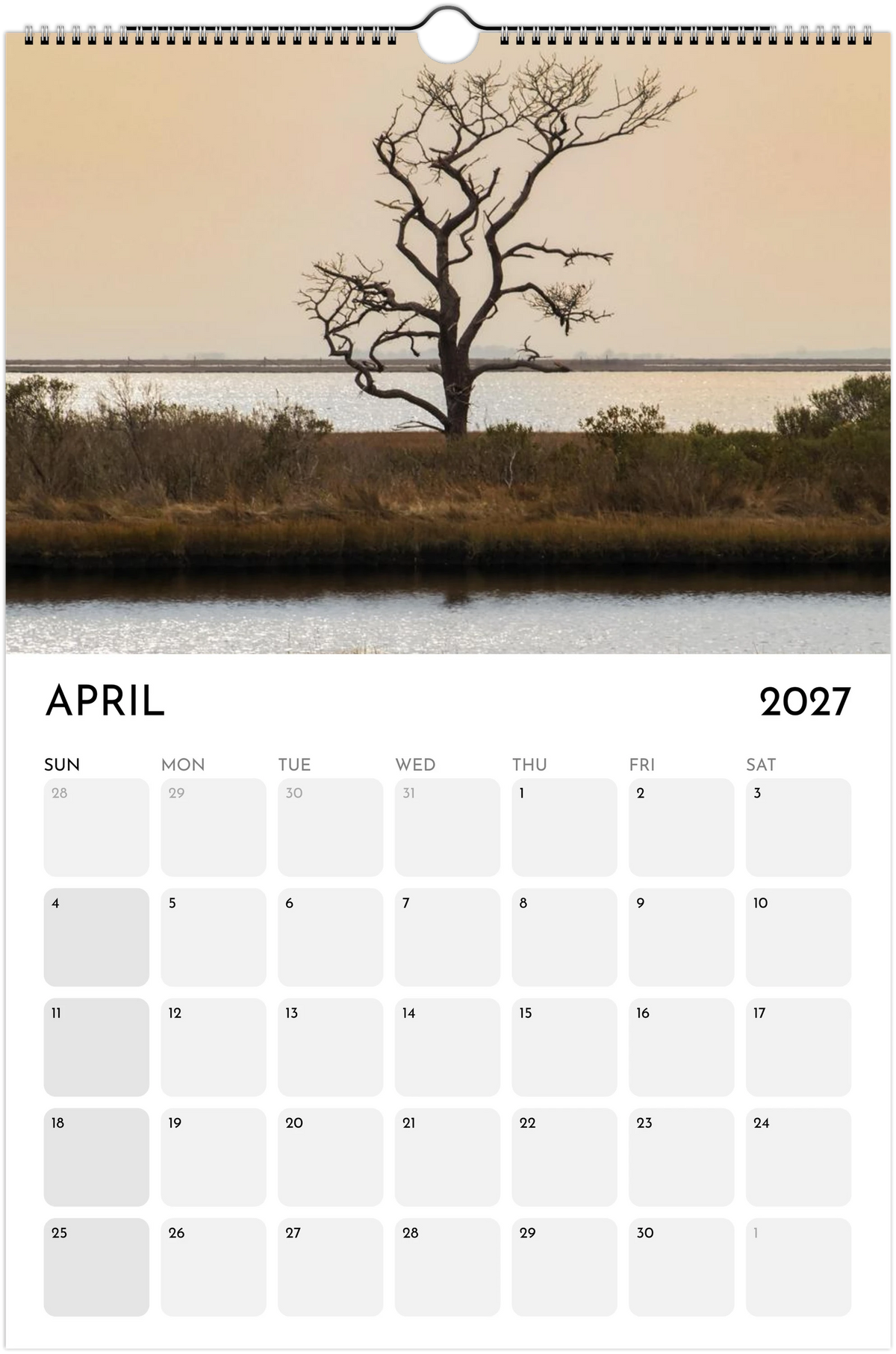 Eastern Shore 2027 Calendar
