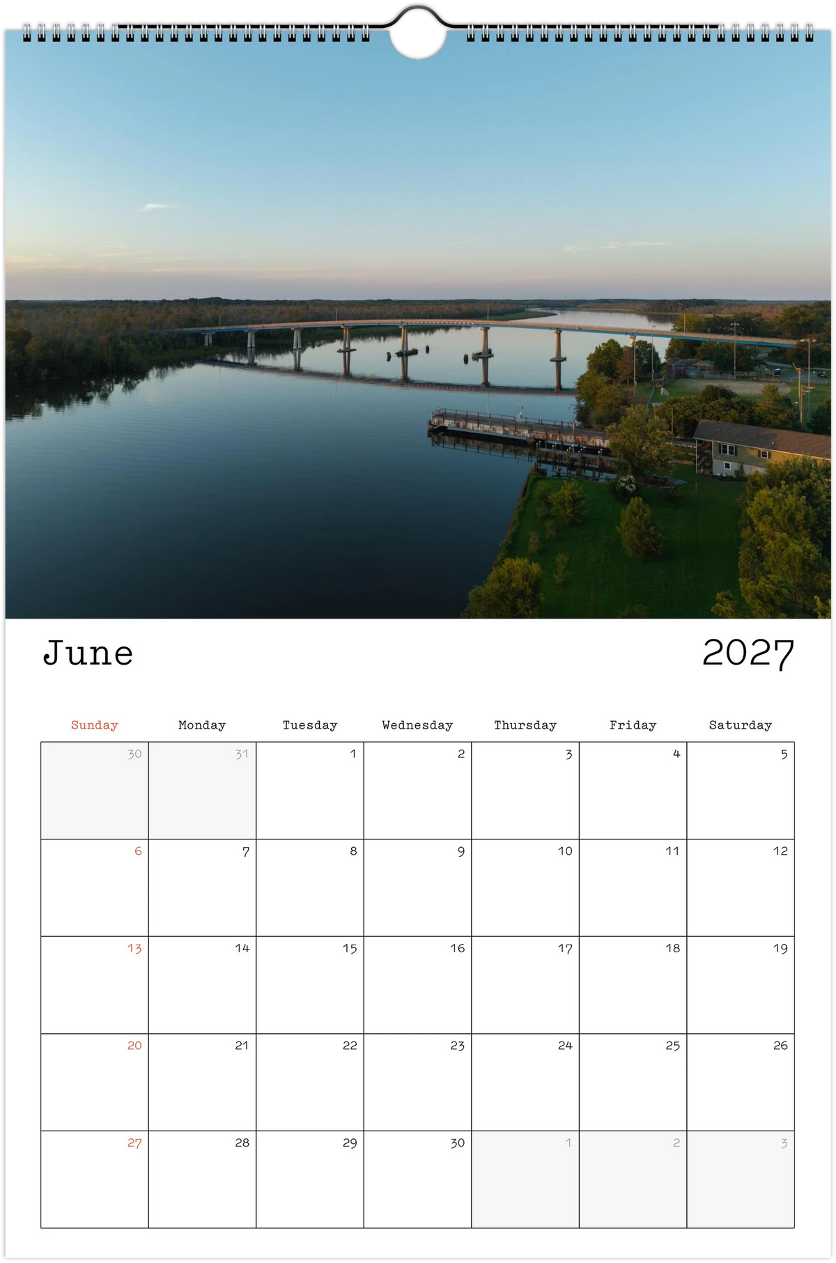 Eastern Shore 2027 Calendar
