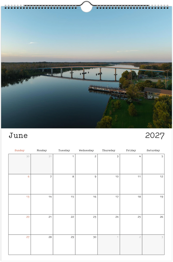 Eastern Shore 2027 Calendar
