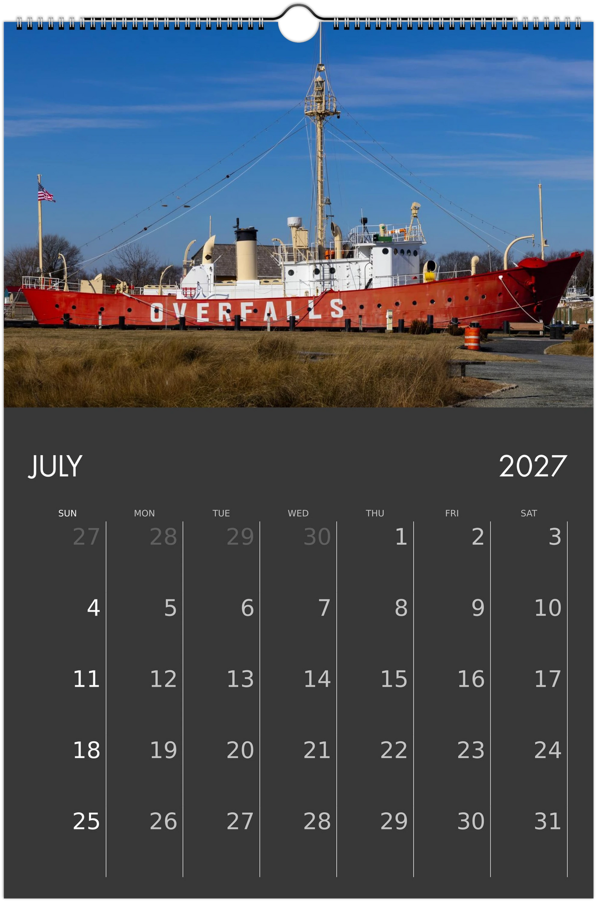 Eastern Shore 2027 Calendar
