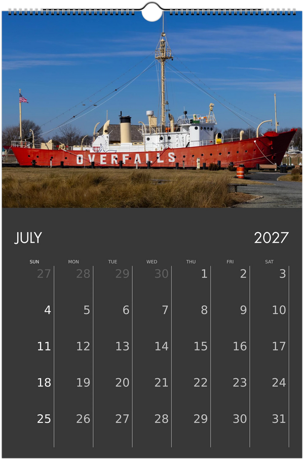 Eastern Shore 2027 Calendar