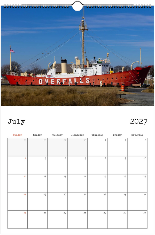 Eastern Shore 2027 Calendar