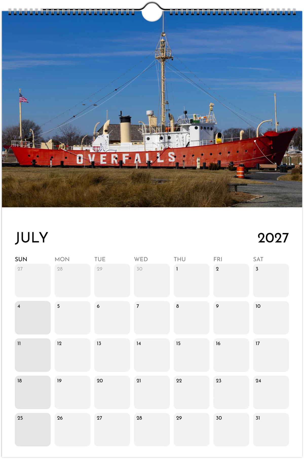 Eastern Shore 2027 Calendar