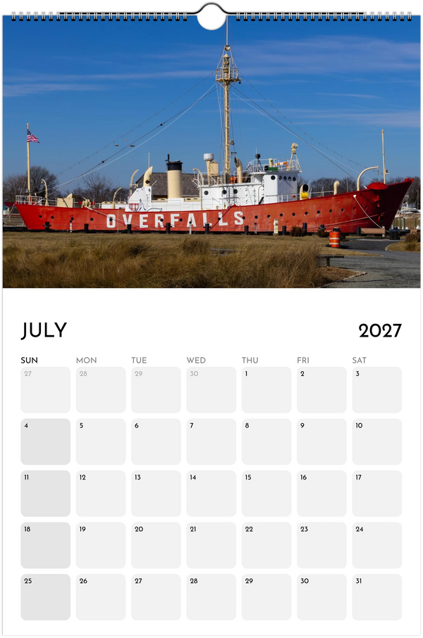 Eastern Shore 2027 Calendar