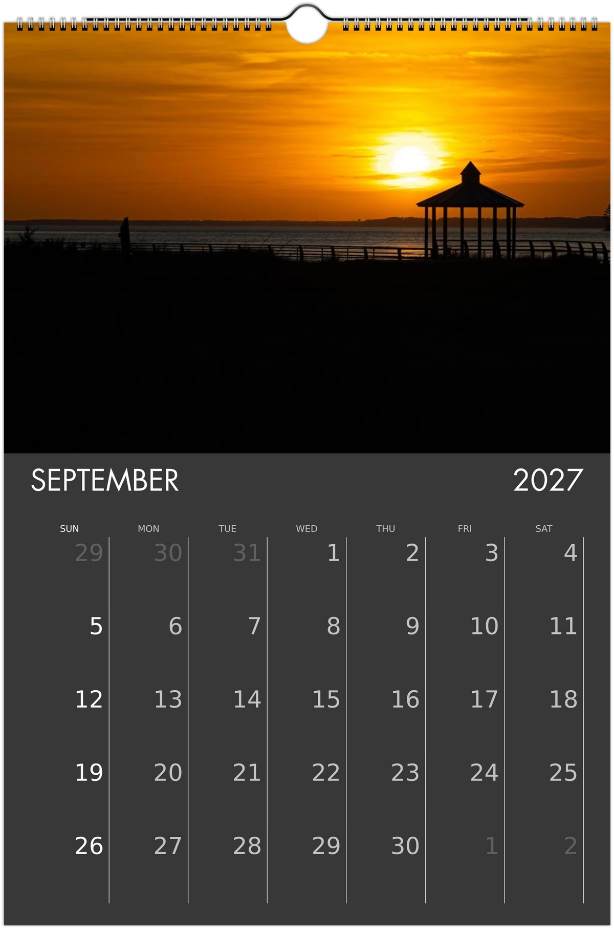 Eastern Shore 2027 Calendar
