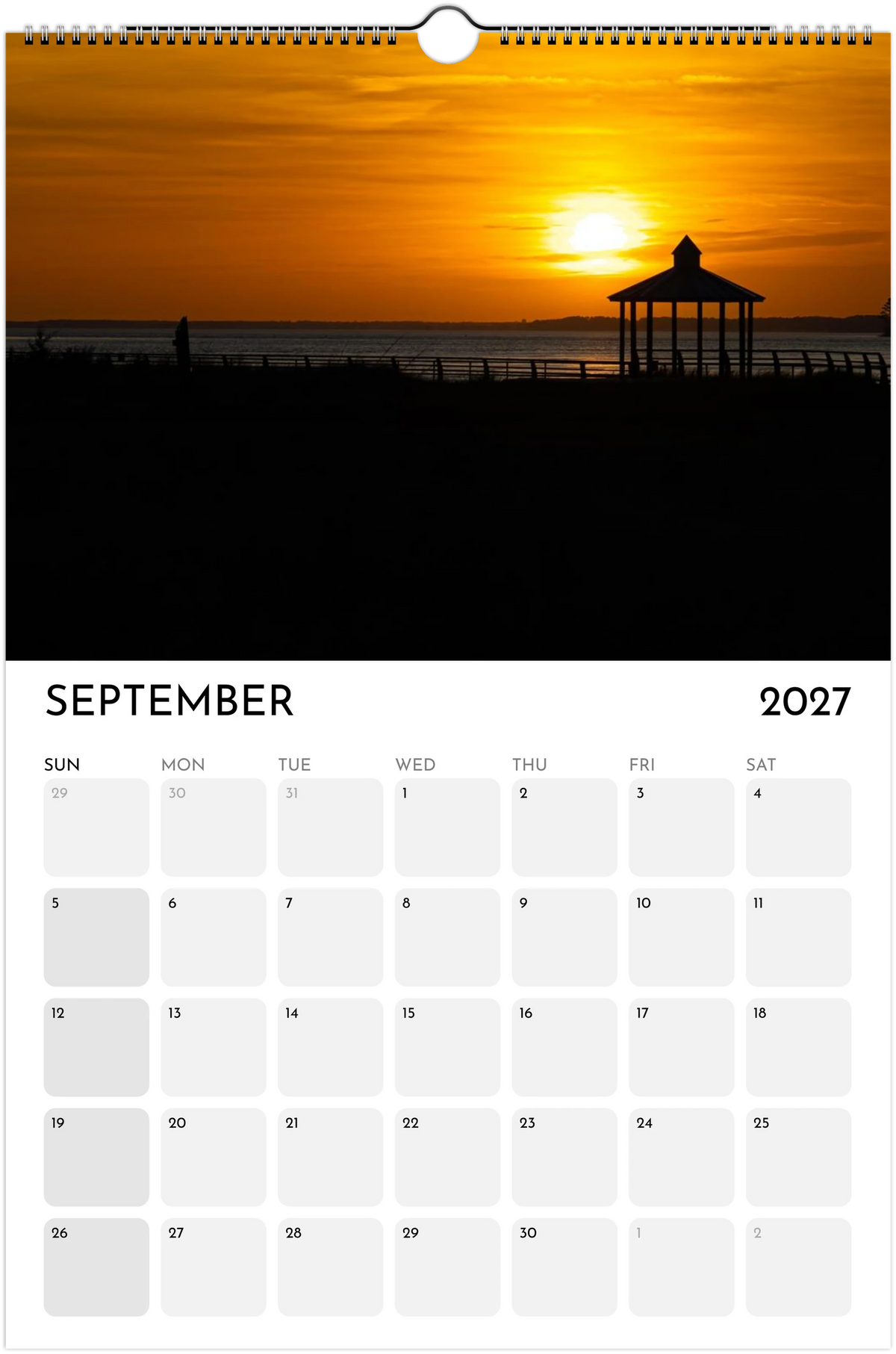 Eastern Shore 2027 Calendar